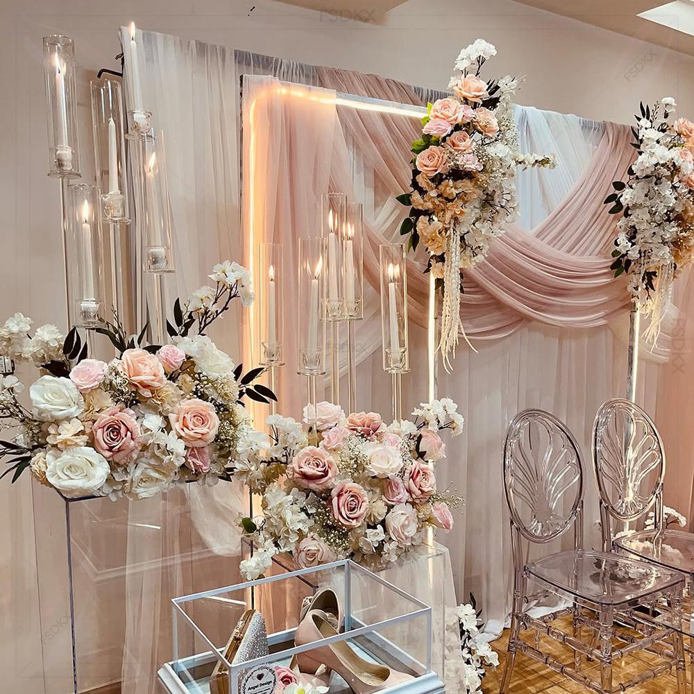 Wedding Backdrop Curtain - Wholesale Luxury Customized Measurement White Drapes