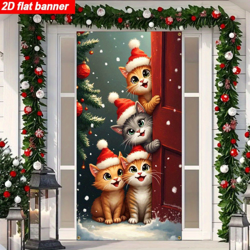 Wedding Power Supply - 1pc 2D plane, Christmas cat background