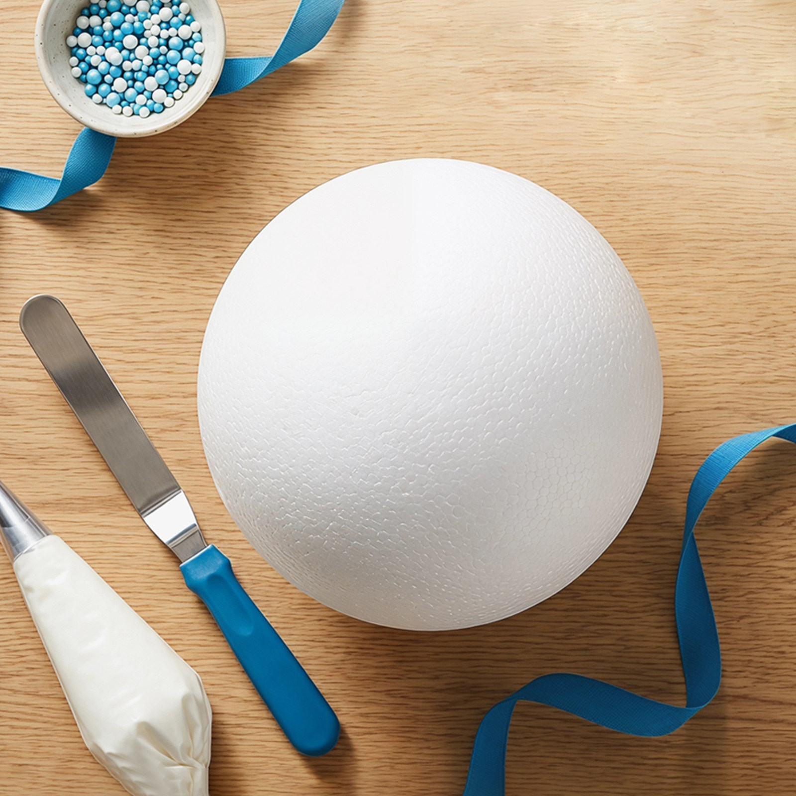 Wedding Decoration Supply - 2Pcs Cake Decorating Practice Foam Balls