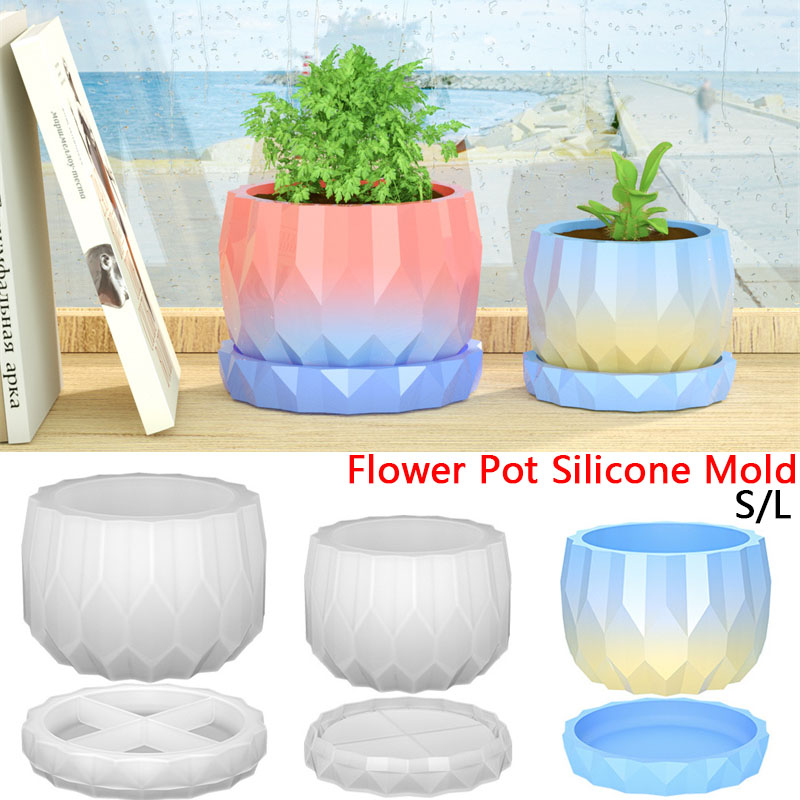 Flower Girl Basket - 1 Set Silicone Planter Molds For