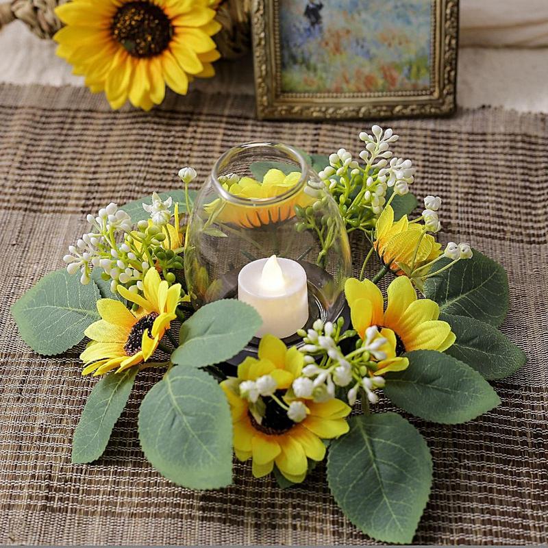Artificial Sunflower Candle Ri - Unity Candle Set review and price