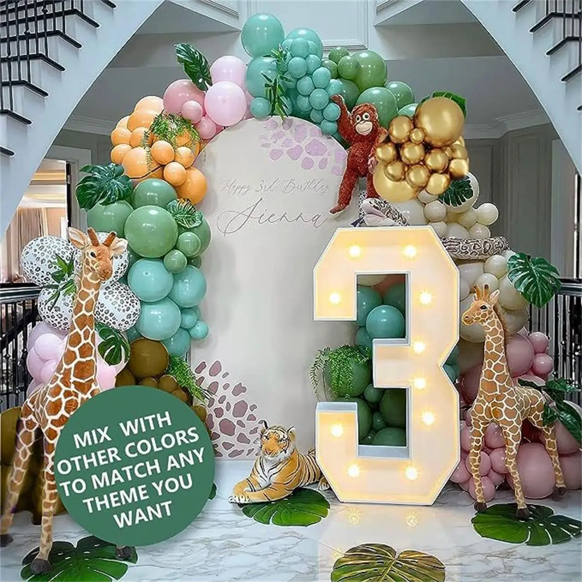 105Pcs Jungle Animal Balloon G - Wedding Zoo review and price