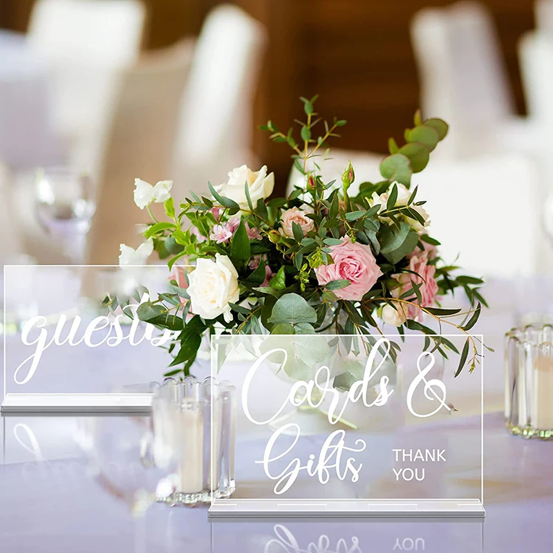 YOMDID 2pcs Rustic Acrylic Wed - Wedding Ceremony Supply review and price