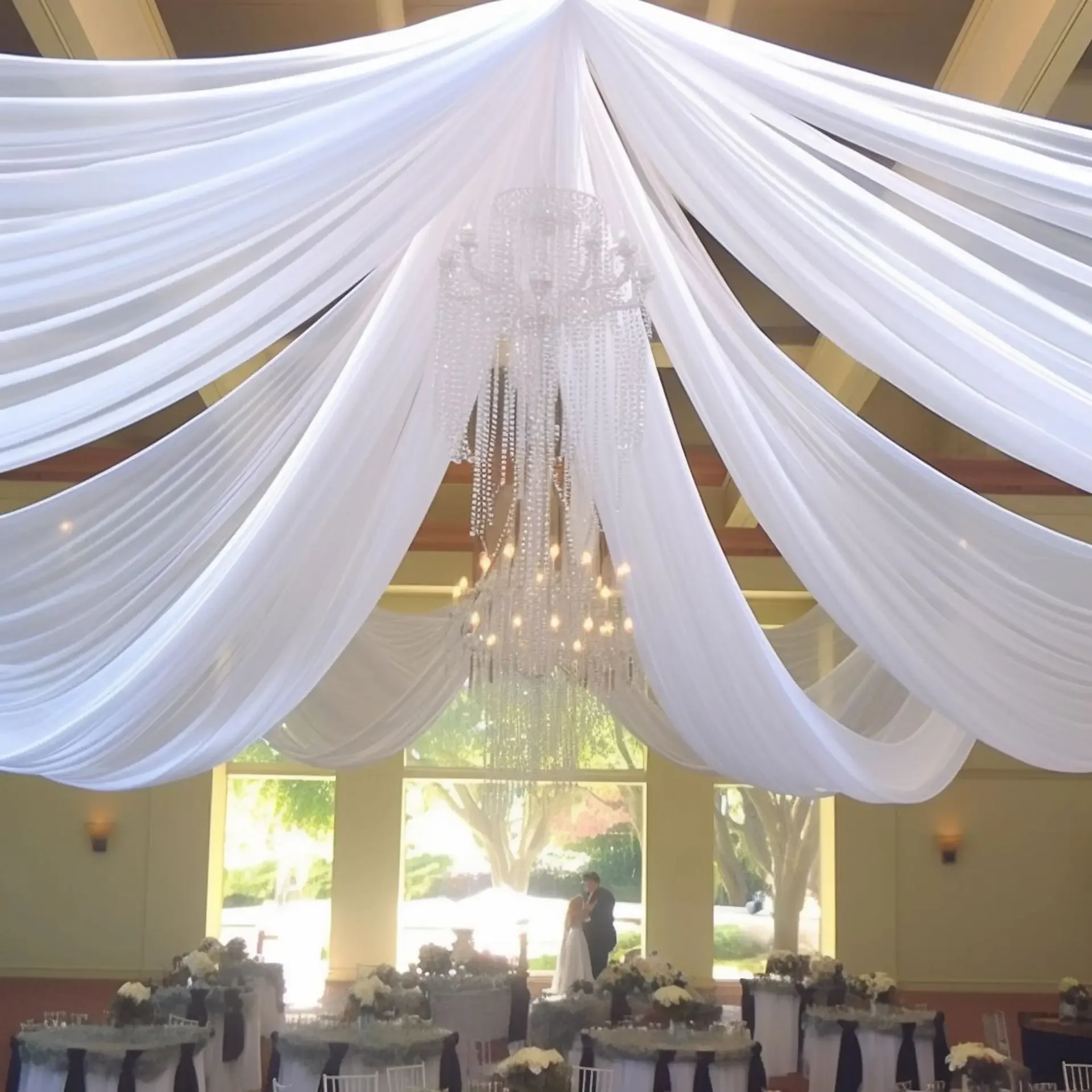 White Wedding Dress Ceiling Dr - Wedding Ceremony Supply review and price