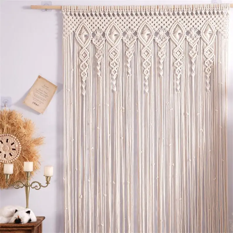 Hand-woven Macrame Wall Hangin - Wedding Backdrop Curtain review and price