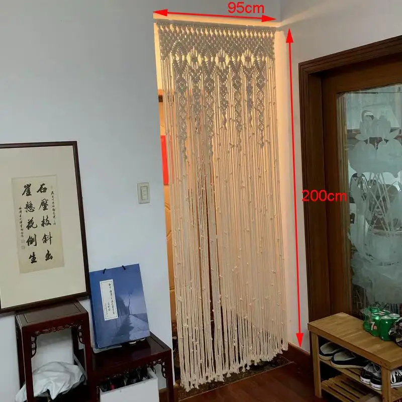 Hand-woven Macrame Wall Hangin - Wedding Backdrop Curtain review and price