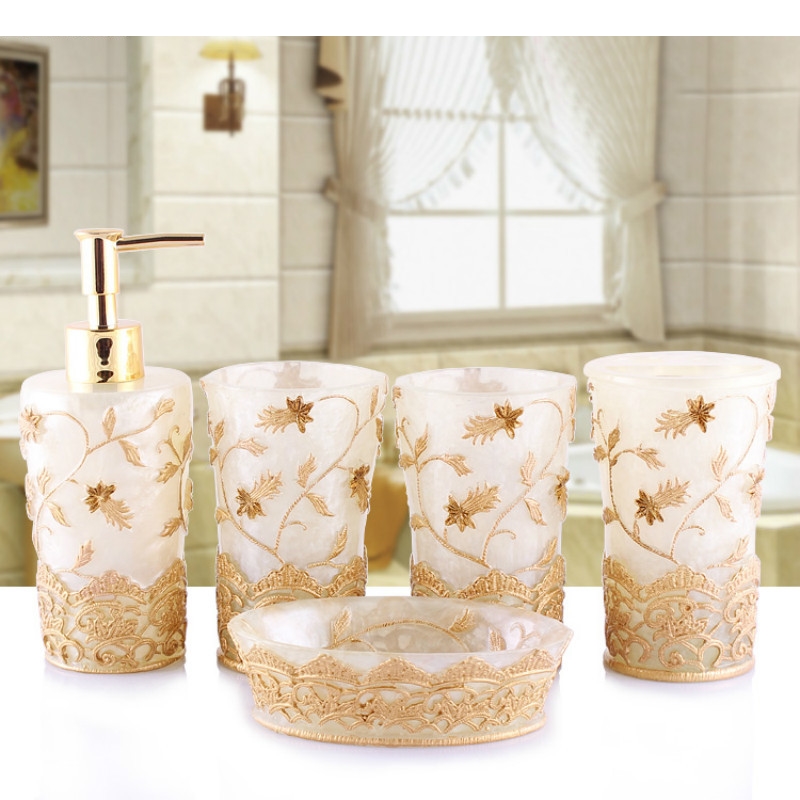 European Style Emboss Resin Ba - Wedding Bathroom Supply Kit review and price