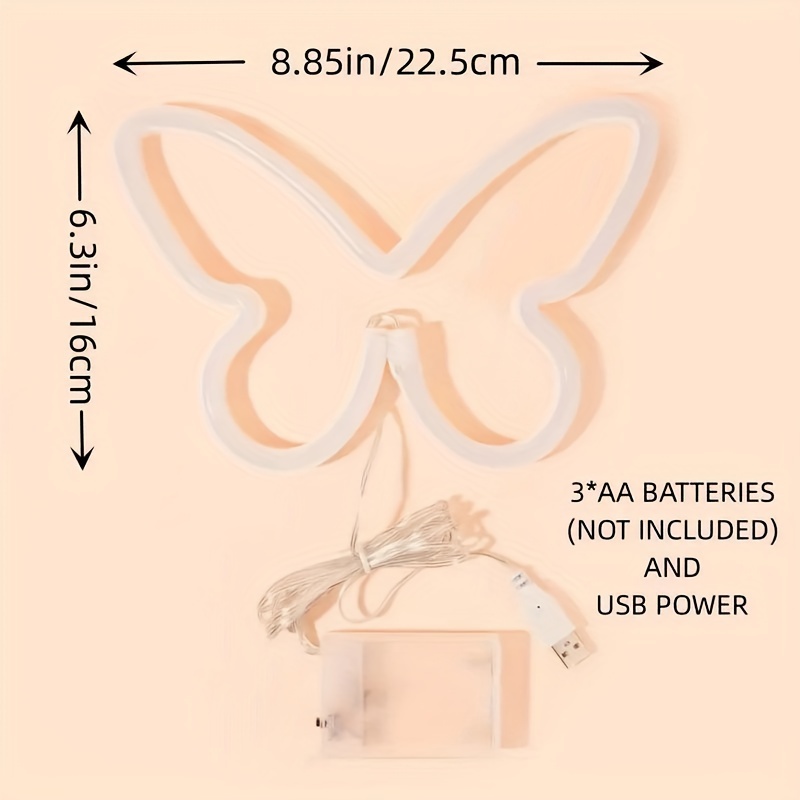 LED butterfly neon lights, USB - Wedding Power Supply review and price