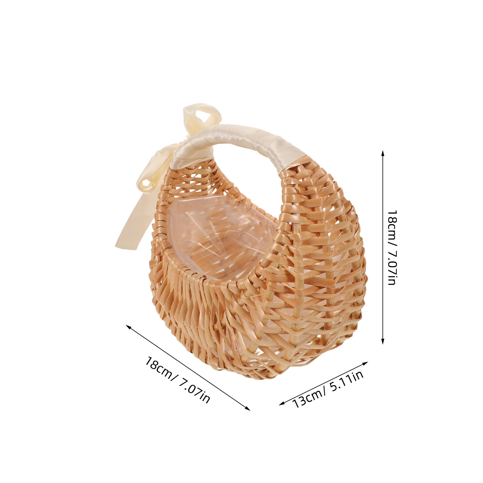 Flower Girl Basket Handmade Wo - Wedding Ceremony Supply review and price