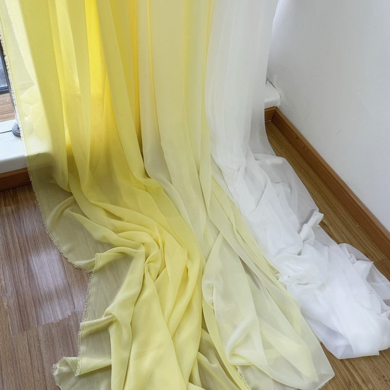 White Yellow Chiffon Fabric Br - Wedding Backdrop Curtain review and price