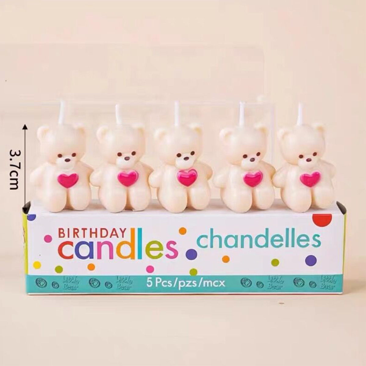 5pcs Cartoon Hug Bear Candle S - Unity Candle Set review and price