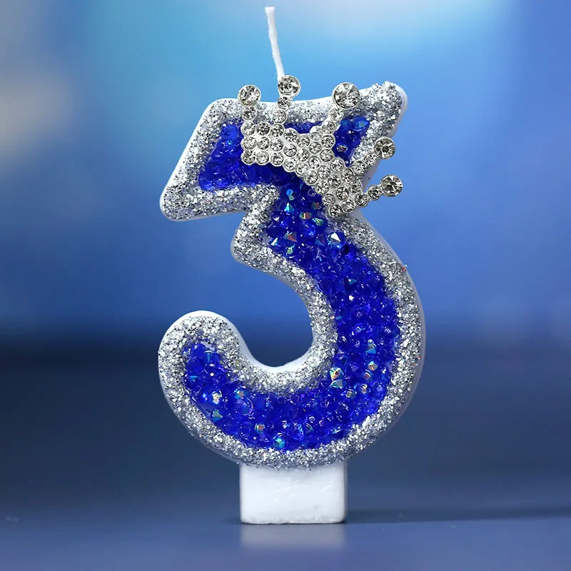 Blue Crown Birthday Candle 0-9 - Unity Candle Set review and price