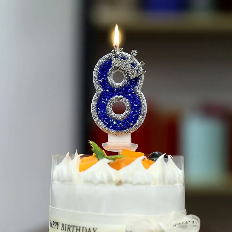Blue Crown Birthday Candle 0-9 - Unity Candle Set review and price