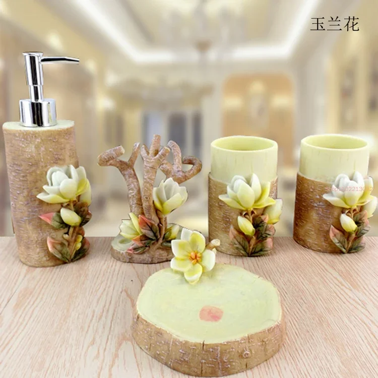 5pcs/set Resin Bathroom Access - Wedding Bathroom Supply Kit review and price
