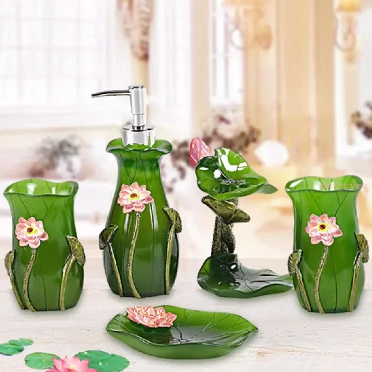 5pcs/set Resin Bathroom Access - Wedding Bathroom Supply Kit review and price