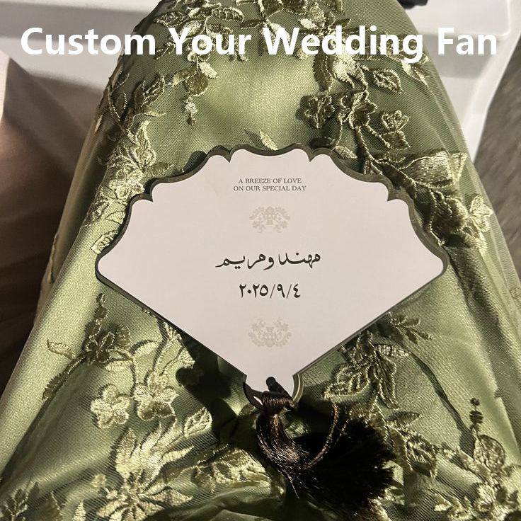 Custom Luxury Wedding Fan Pers - Wedding Ceremony Supply review and price