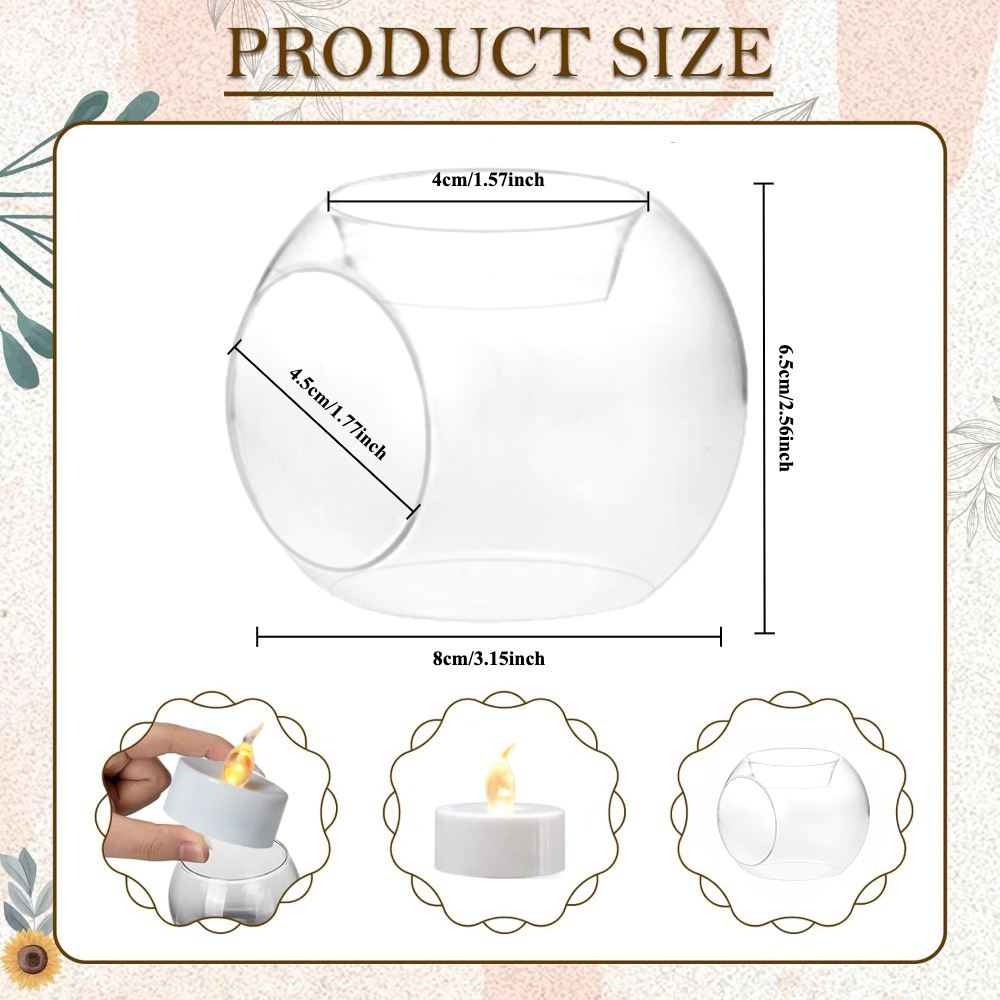 6/12pcs Glass Round Hollow Can - Unity Candle Set review and price