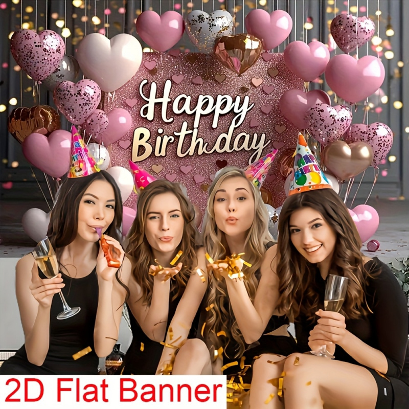 1Happy birthday，Pink glitter b - Wedding Power Supply review and price