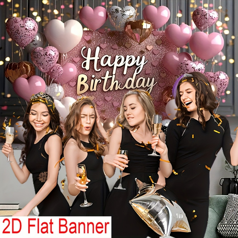 1Happy birthday，Pink glitter b - Wedding Power Supply review and price