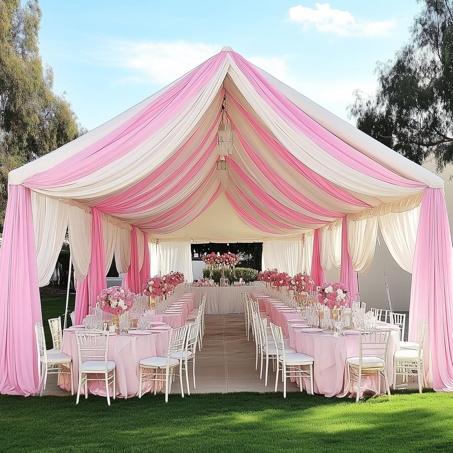 White Backdrop Curtains for Pa - Wedding Backdrop Curtain review and price