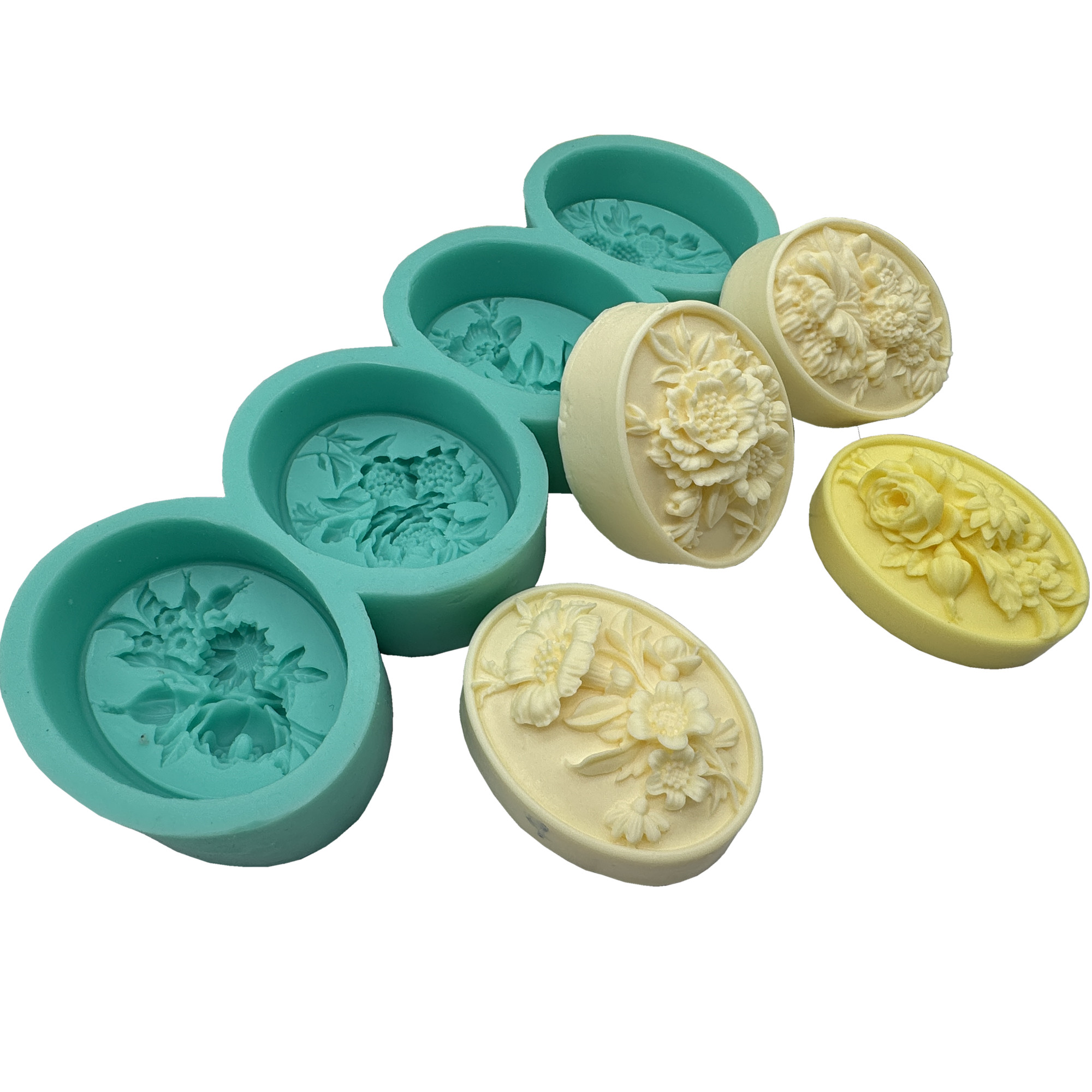 4Cavity Oval Flower 3D Soap Mo - Unity Candle Set review and price