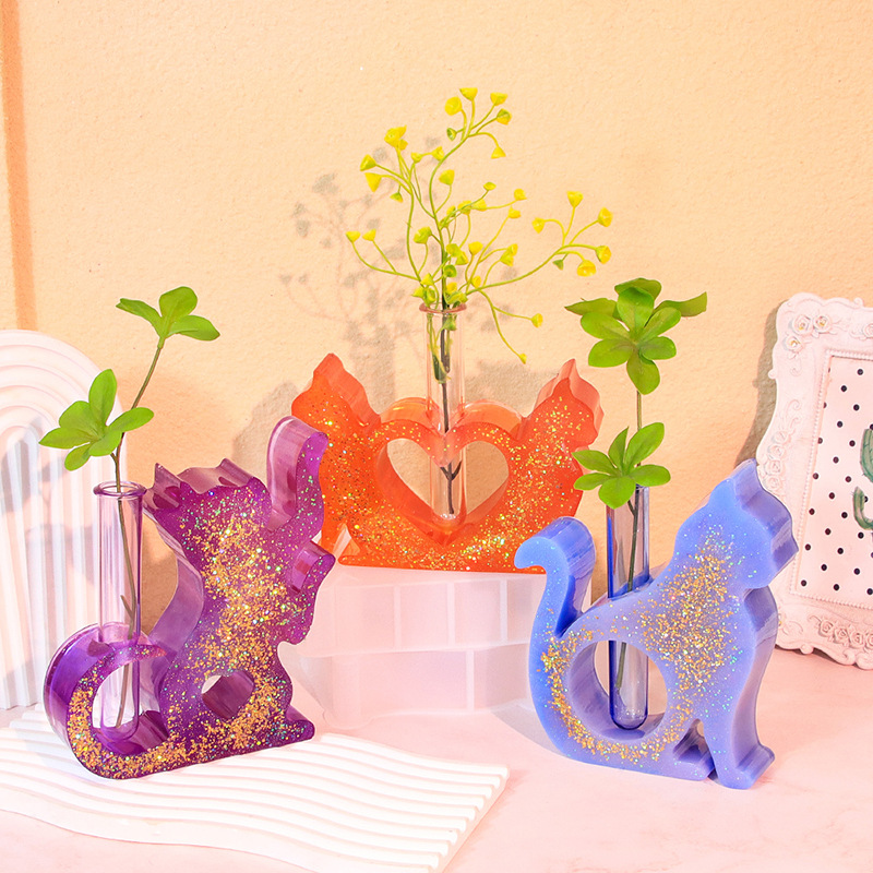 Cat Shaped Resin Molds Vase Si - Flower Girl Basket review and price