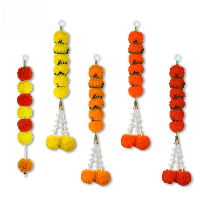Marigold Flower String Lights  - Indian Wedding Decor Supply review and price
