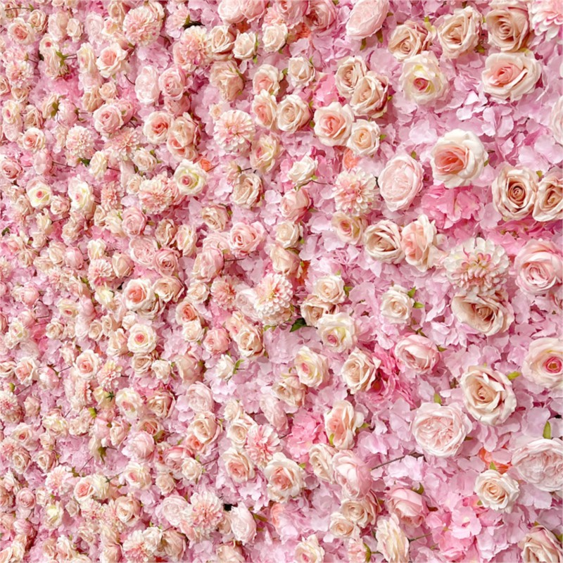 Uflower Pink Rose Hydrangea Cl - Wedding Backdrop Curtain review and price