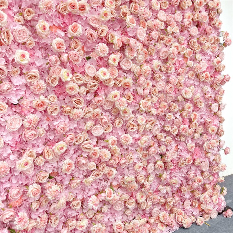 Uflower Pink Rose Hydrangea Cl - Wedding Backdrop Curtain review and price