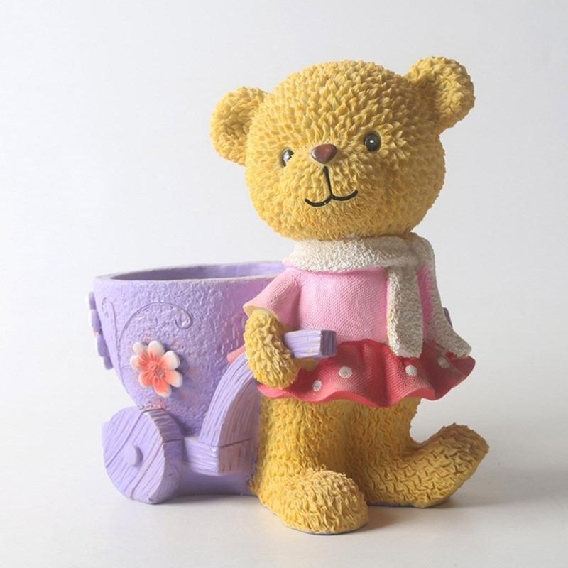 Lovely Bear Gypsum Silicone Mo - Flower Girl Basket review and price