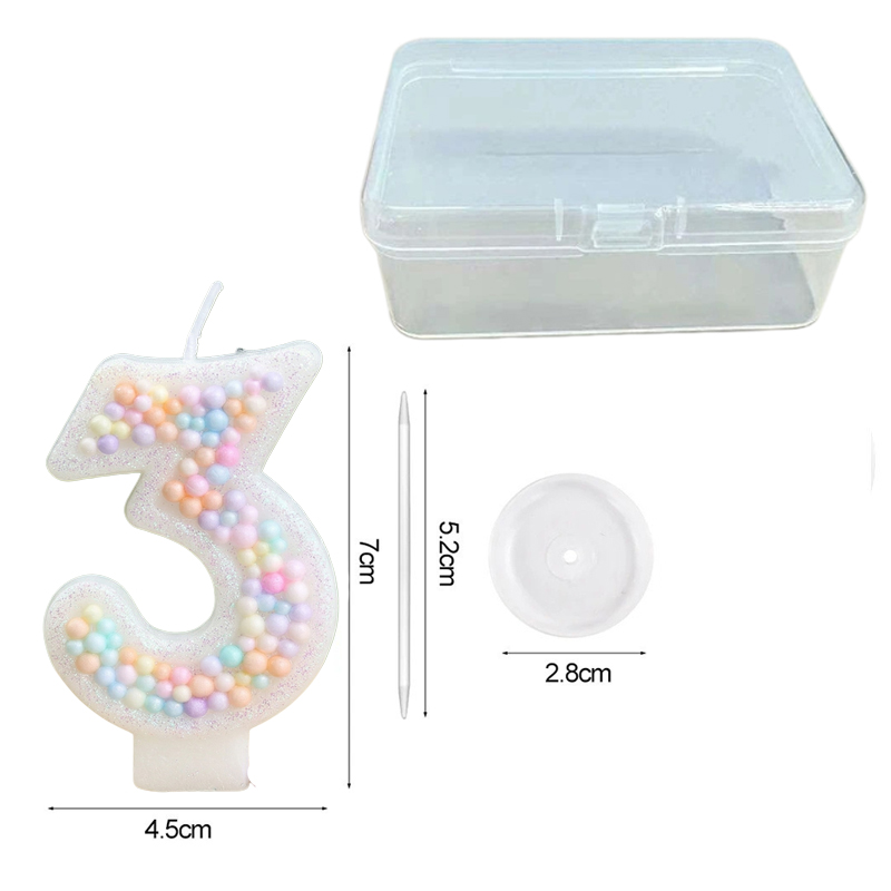 Rainbow Ball Number Birthday C - Unity Candle Set review and price