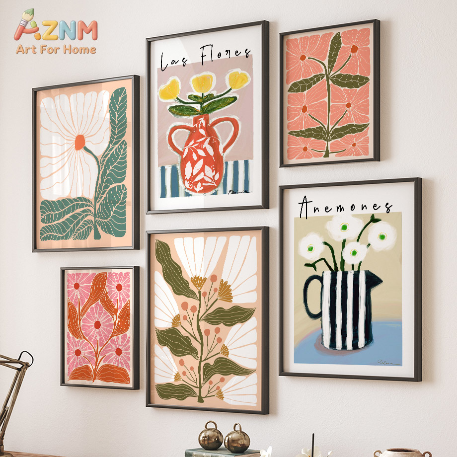 AZNM Boho Floral Canvas Wall A - Flower Girl Basket review and price