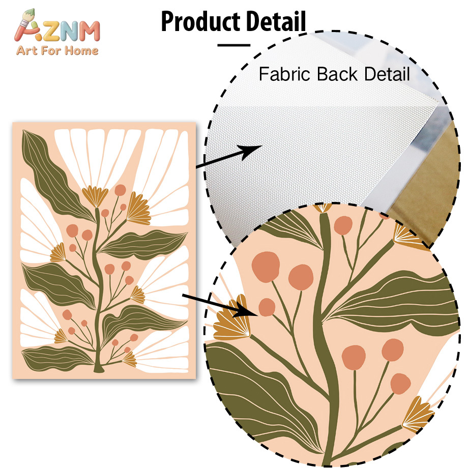 AZNM Boho Floral Canvas Wall A - Flower Girl Basket review and price