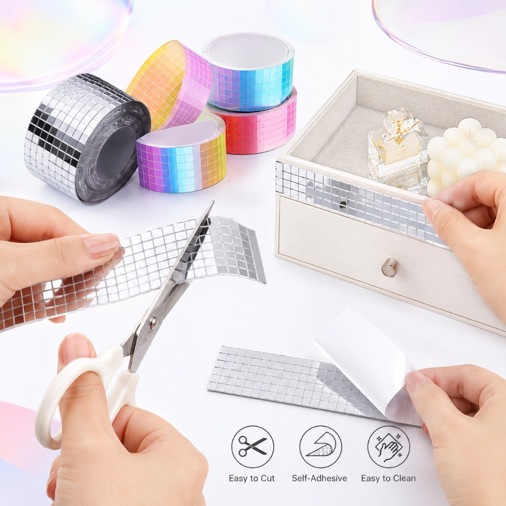Mini Square Mirror Mosaic Tile - Wedding Bathroom Supply Kit review and price